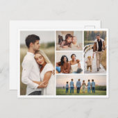 Maak je eigen 5 foto collage briefkaart (Voorkant / Achterkant)