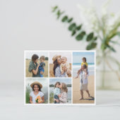 Maak Je Eigen 5 Foto Collage Briefkaart (Staand voorkant)