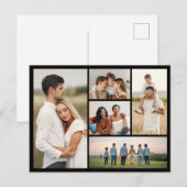 Maak je eigen 5 foto collage briefkaart (Voorkant / Achterkant)