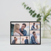 Maak Je Eigen 5 Foto Collage Briefkaart (Staand voorkant)