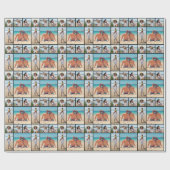 Maak je eigen 5 foto collage cadeaupapier (Vlak)