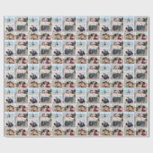 Maak Je Eigen 5 Foto Collage Cadeaupapier (Vlak)