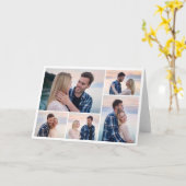 Maak Je Eigen 5 Foto Collage Kaart (Gele Bloem)