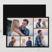 Maak je eigen 5 foto collage notitiekaartje (Voorkant / Achterkant)