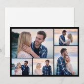 Maak Je Eigen 5 Foto Collage Notitiekaartje (Voorkant / Achterkant)