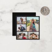 Maak Je Eigen 5 Foto Collage Notitiekaartje (Voorkant / Achterkant in situ)