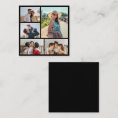 Maak Je Eigen 5 Foto Collage Notitiekaartje (Voorkant / Achterkant)