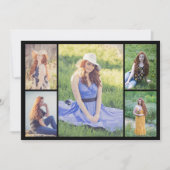 Maak Je Eigen 5 Foto Collage Notitiekaartje (Voorkant)