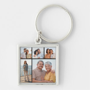 Maak Je Eigen 5 Foto Collage Sleutelhanger