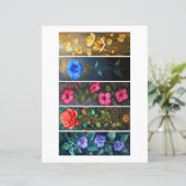 Maak je eigen 5 sierlijke bloemenbladwijzers (Staand voorkant)