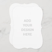 Maak je eigen 5" x 7" bracket uitnodiging (Voorkant / Achterkant)