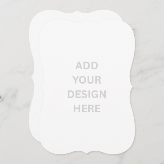 Maak je eigen 5" x 7" bracket uitnodiging (Voorkant / Achterkant)