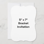 Maak je eigen 5" x 7" haakfolder uitnodiging (Achterkant)