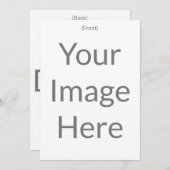 Maak je eigen 5" x 7" mat voor en achterzijde kaart (Voorkant / Achterkant)