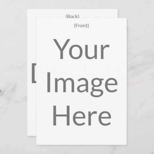 Maak je eigen 5" x 7" mat voor en achterzijde kaart (Voorkant / Achterkant)