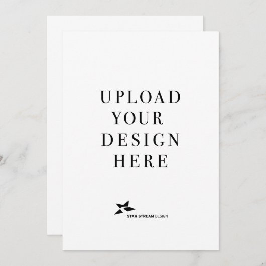 Maak Je Eigen 5x7 Portret Kaart (Voorkant / Achterkant)