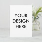 maak je eigen 5x7 uitnodiging voor en achterzijde (Staand voorkant)