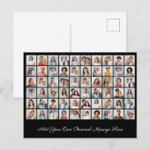Maak Je Eigen 60 Foto Collage Voeg Je Groet Toe Briefkaart (Voorkant / Achterkant)