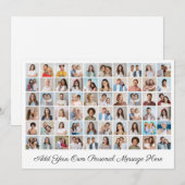 Maak Je Eigen 60 Foto Collage Voeg Je Groet Toe Feestdagenkaart (Voorkant / Achterkant)