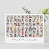 Maak je eigen 60 foto collage Voeg je groet toe Kaart (Staand voorkant)