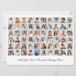 Maak Je Eigen 60 Foto Collage Voeg Je Groet Toe Kaart