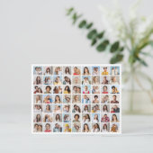 Maak je eigen 63 foto collage kaart (Staand voorkant)