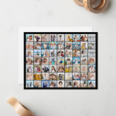 Maak Je Eigen 63 Foto Collage Notitiekaartje (Voorkant / Achterkant in situ)