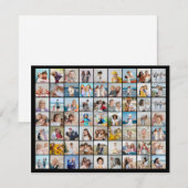 Maak Je Eigen 63 Foto Collage Notitiekaartje (Voorkant / Achterkant)