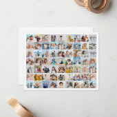 Maak Je Eigen 63 Foto Collage Notitiekaartje (Voorkant / Achterkant in situ)