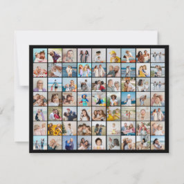 Maak je eigen 63 foto collage notitiekaartje