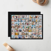 Maak Je Eigen 63 Foto Collage Notitiekaartje (Voorkant / Achterkant in situ)