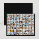 Maak Je Eigen 63 Foto Collage Notitiekaartje (Voorkant / Achterkant)