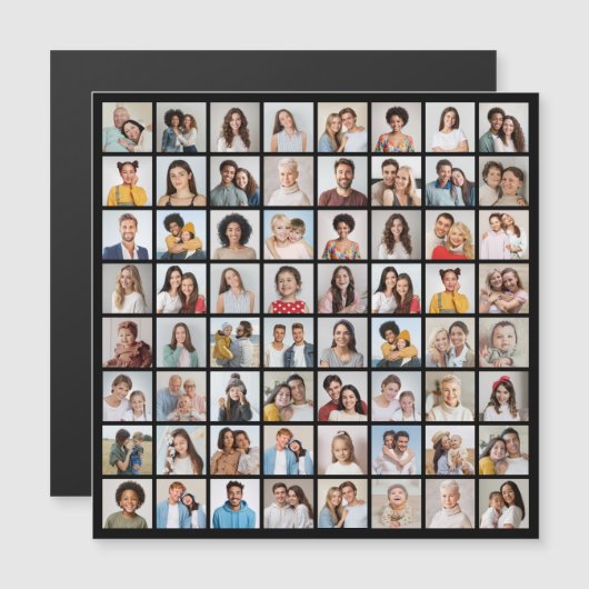 Maak je eigen 64 foto collage (Voorkant / Achterkant)