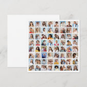 Maak Je Eigen 64 Foto Collage Kaart (Voorkant / Achterkant)