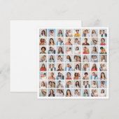 Maak Je Eigen 64 Foto Collage Kaart (Voorkant / Achterkant)