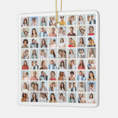 Maak Je Eigen 64 Foto Collage Keramisch Ornament (Links)