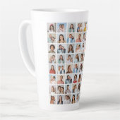 Maak Je Eigen 64 Foto Collage Latte Mok (Linkerhoek)