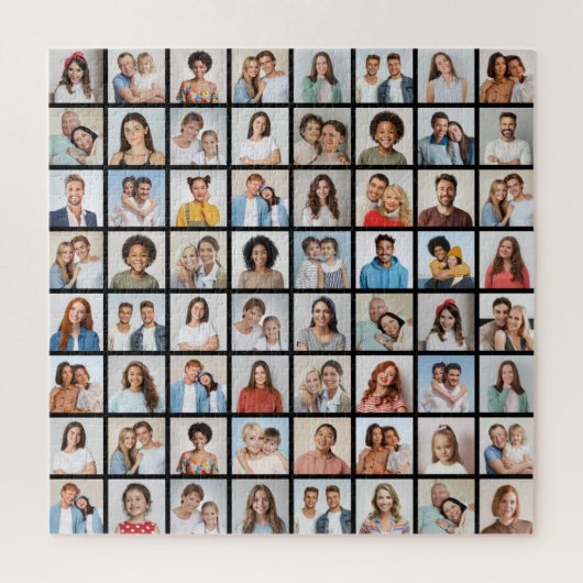 Maak Je Eigen 64 Foto Collage Legpuzzel (Verticaal)