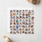 Maak Je Eigen 64 Foto Collage Notitiekaartje (Voorkant / Achterkant in situ)