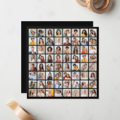 Maak Je Eigen 64 Foto Collage Notitiekaartje (Voorkant / Achterkant in situ)