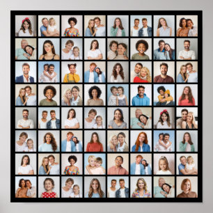 Maak Je Eigen 64 Foto Collage Poster