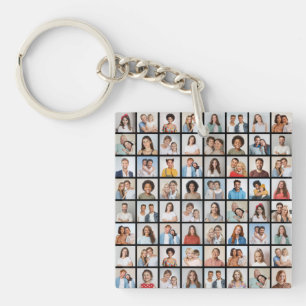 Maak Je Eigen 64 Foto Collage Sleutelhanger