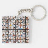 Maak Je Eigen 64 Foto Collage Sleutelhanger (Achterkant)