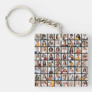 Maak Je Eigen 64 Foto Collage Sleutelhanger
