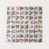 Maak Je Eigen 64 Foto Collage Wandkleed (Voorkant (horizontaal))