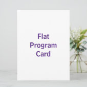 Maak je eigen 6.5" x 8.75" vlak programma programmakaart (Staand voorkant)