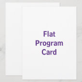 Maak je eigen 6.5" x 8.75" vlak programma programmakaart (Voorkant / Achterkant)