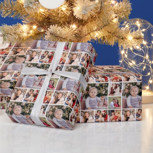 Maak Je Eigen 6 Foto Collage  Cadeaupapier (Feestdagen)