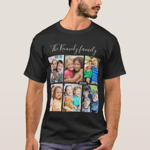 Maak Je Eigen 6 Foto Collage Familie Vakantie T-shirt