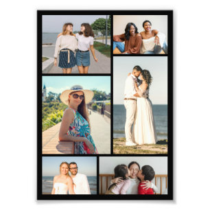 Maak Je Eigen 6 Foto Collage Foto Vergroting Afdruk